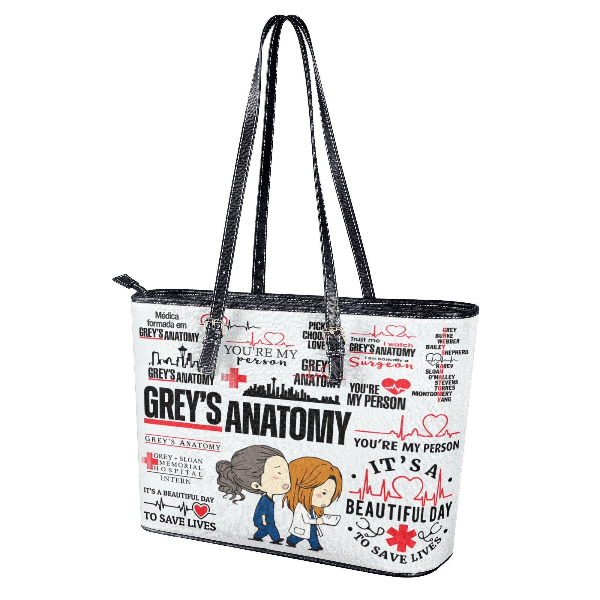 Grey's Anatomy Women Leather Handbag, Travel handbag