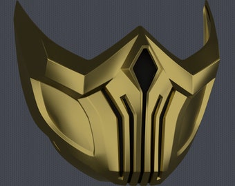 MK11 Scorpion Mask V2 - STL File