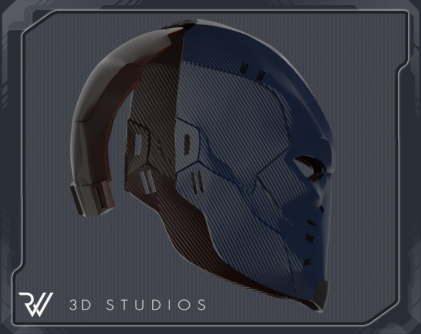 Deathstroke Titans Season 2 Helmet, 3D Model Project #6151