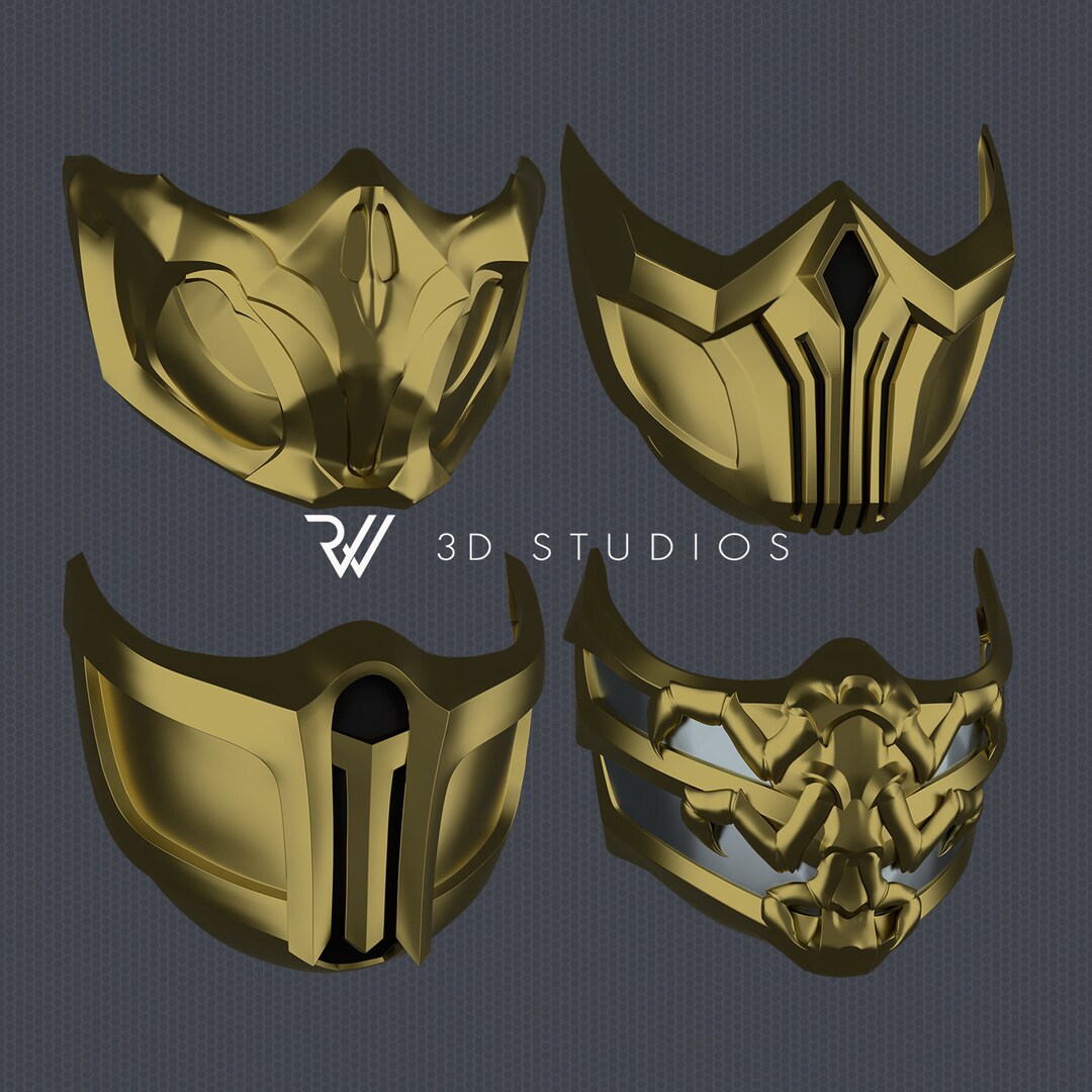 MK11 Scorpion Mask Pack 01 STL Files Etsy