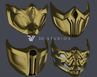 MK11 Scorpion Mask - Pack 01 - STL Files