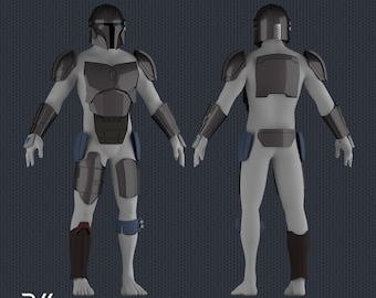 The Mandalorian Beskar Armor pepakura file DIY pattern