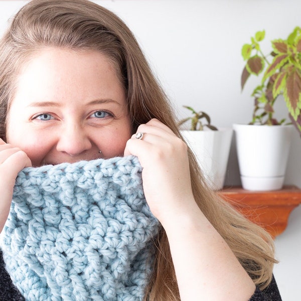 CROCHET PATTERN Alpine Cowl (Printable PDF) | Chunky Textured Cowl Pattern | Winter Crochet Scarf