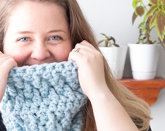 CROCHET PATTERN Alpine Cowl (Printable PDF) | Chunky Textured Cowl Pattern | Winter Crochet Scarf