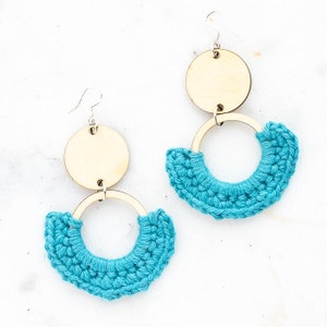 CROCHET PATTERN Boho Earring Crochet Printable PDF Pattern Crocheted Jewelry Boho Earring Gift for Women Jewellery Crocheting Bohemian Gifts image 2
