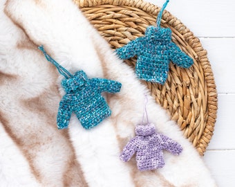 CROCHET PATTERN Turtleneck Sweater Christmas Ornament (Printable PDF) | Crochet Ornament Pattern | Tiny Christmas Sweater Tutorial |