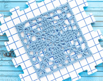 Fall Granny Square Crochet Pattern (Printable PDF) - 8x8 inch Falling Leaves Square