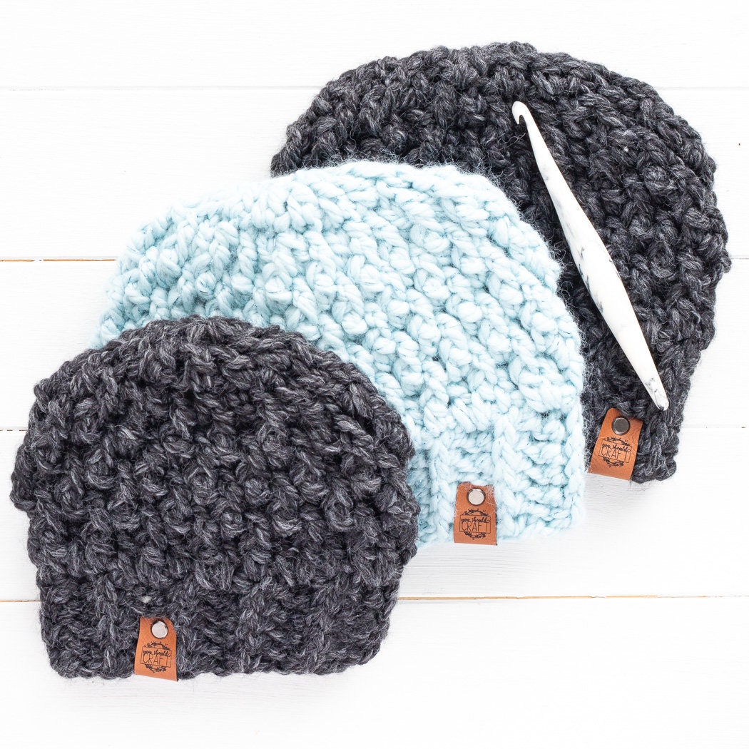 CROCHET PATTERN Alpine Beanie (printable PDF) | Chunky Crochet Hat ...