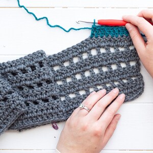 Easy Crochet Infinity Scarf Pattern (printable PDF) | Beginner Color ...