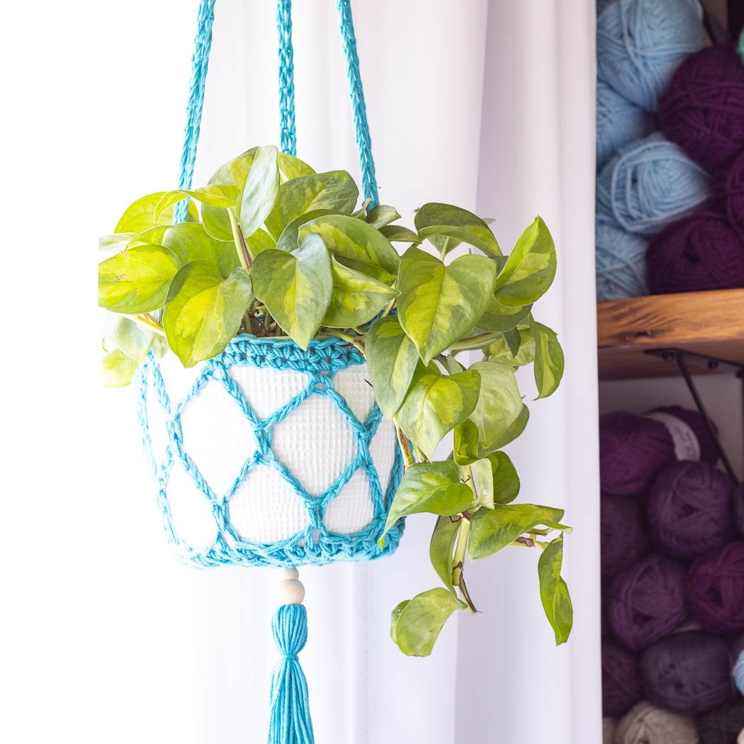 Crochet Pattern Bohemian Hanging Planter Crochet Plant