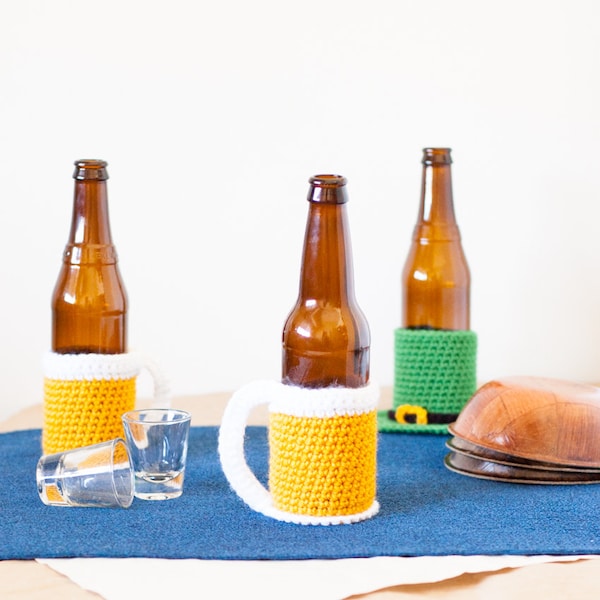 Beer Mug Beer Cozy Crochet Pattern - Printable PDF