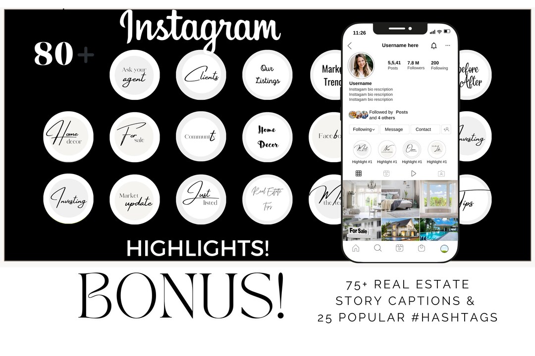 Instagram Highlight Template for Instagram Highlights New Agent