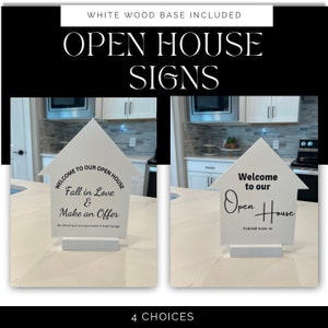 Offenes Haus Zeichen Willkommensschild für Makler Willkommen bei Open House Zeichen Willkommen offenes Haus