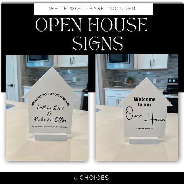 Open House Sign Welcome Sign for Realtors Welcome to Open House Sign Welcome Open House