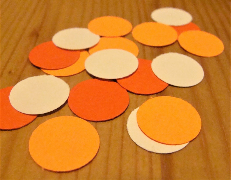 Orange And White Party Decorations Summer Party Decorations Etsy