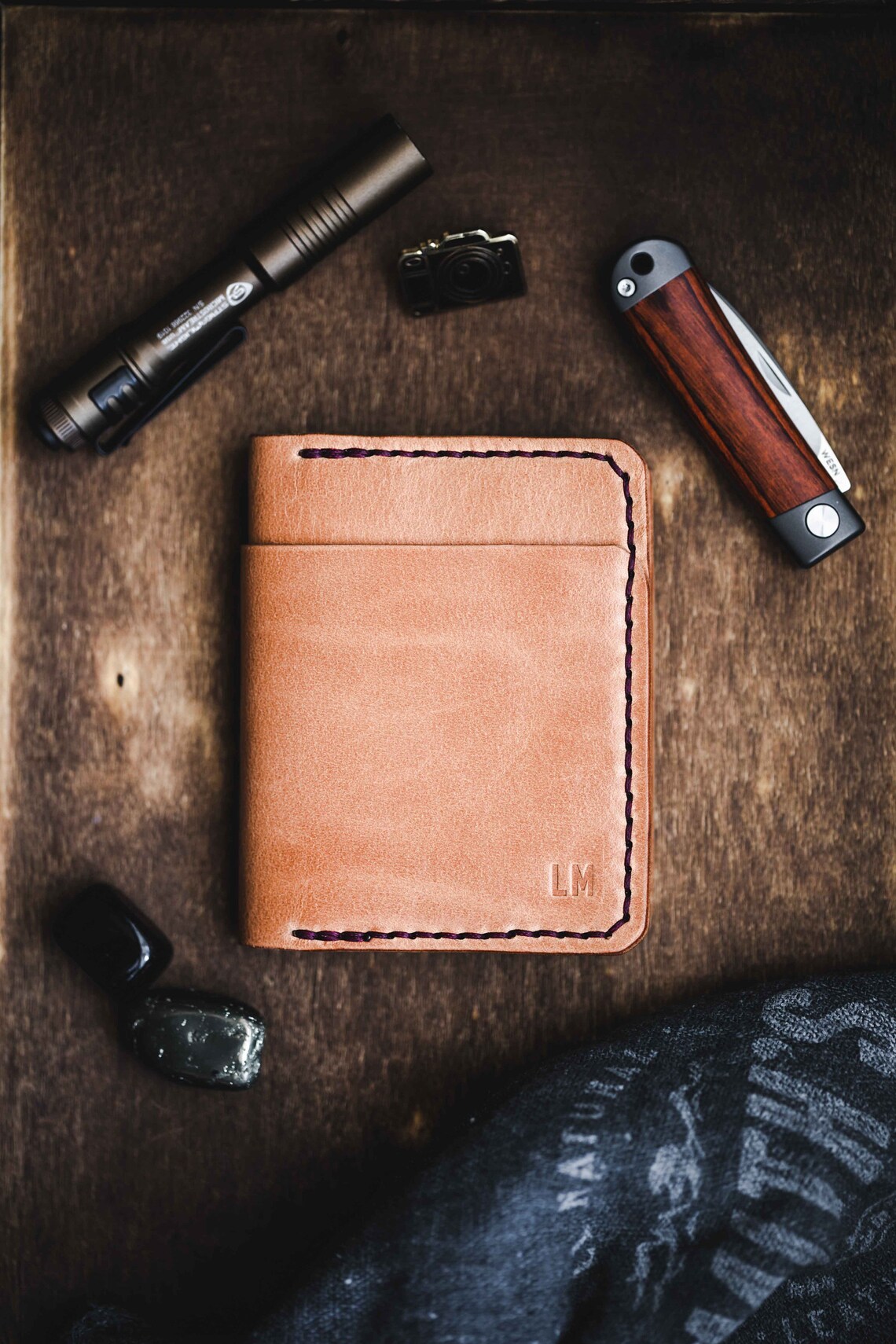 El Capitan EDC Leather Wallet Leather Bifold EDC Gear Etsy