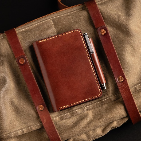 The Half Dome, Field Notes Cover, EDC Leather Wallet, Field Notes wallet, Moleskine Journal