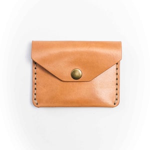 Mini Joshua Tree, billetera de cuero EDC, billetera de cuero con cierre a presión, equipo EDC