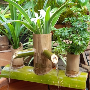 Mini fountain bamboo fountain indoor/outdoor fountain real handmake from bamboo