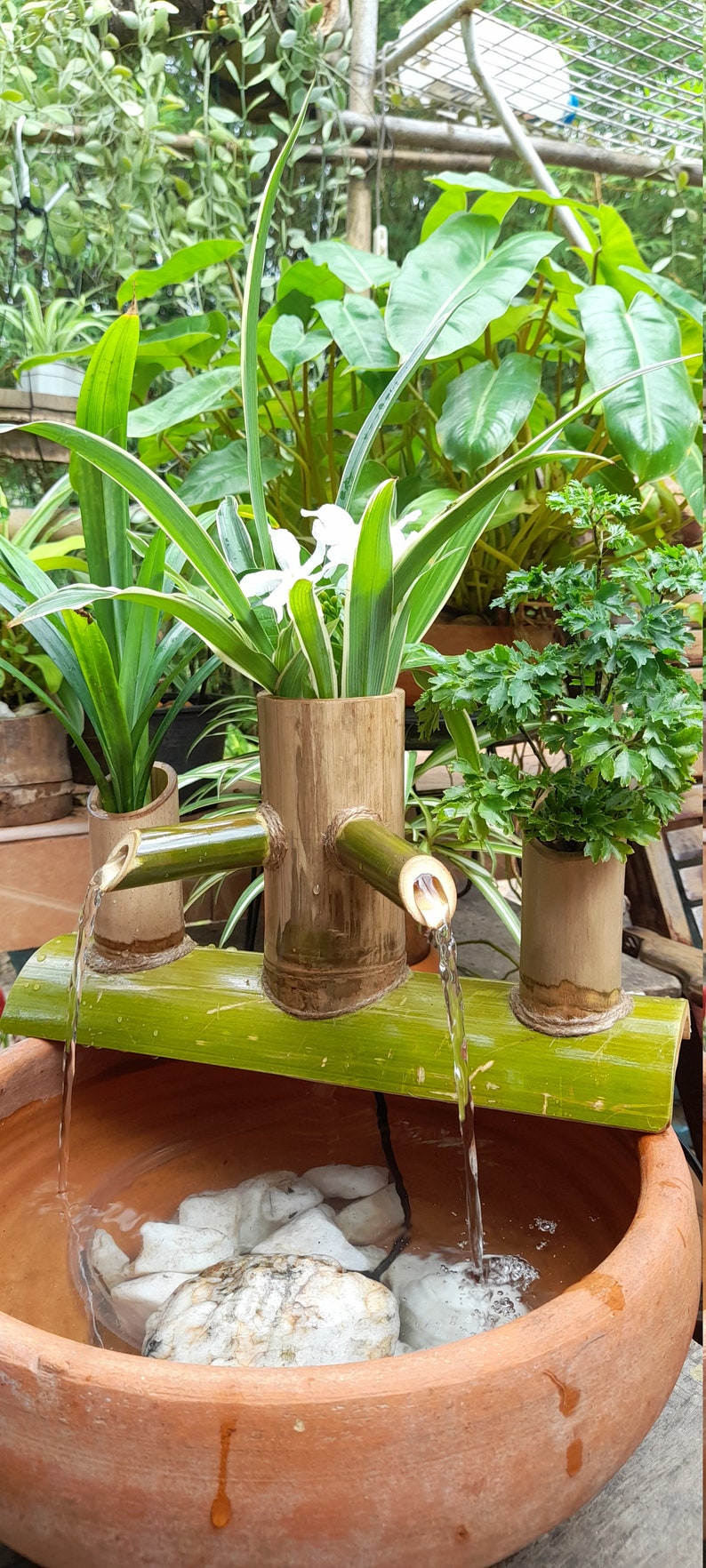 Mini Indoor/Outdoor Bamboo fountain | Gardening