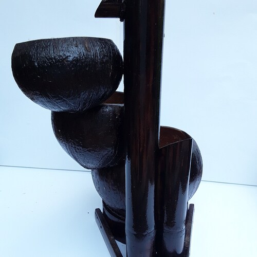 Table shops top water fountain,mini fountain,handmade fountain handmade from bamboo&coconut shell