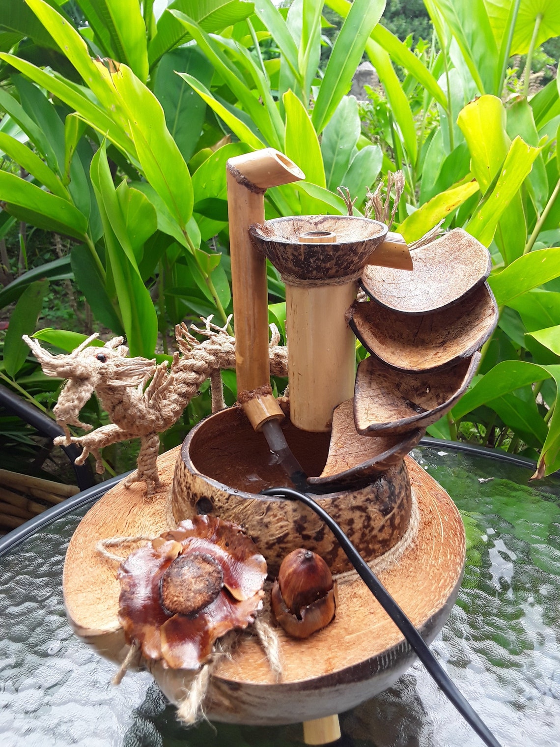 Table Top Dragon Fountainmini Dragon Water Fountainindoor Etsy