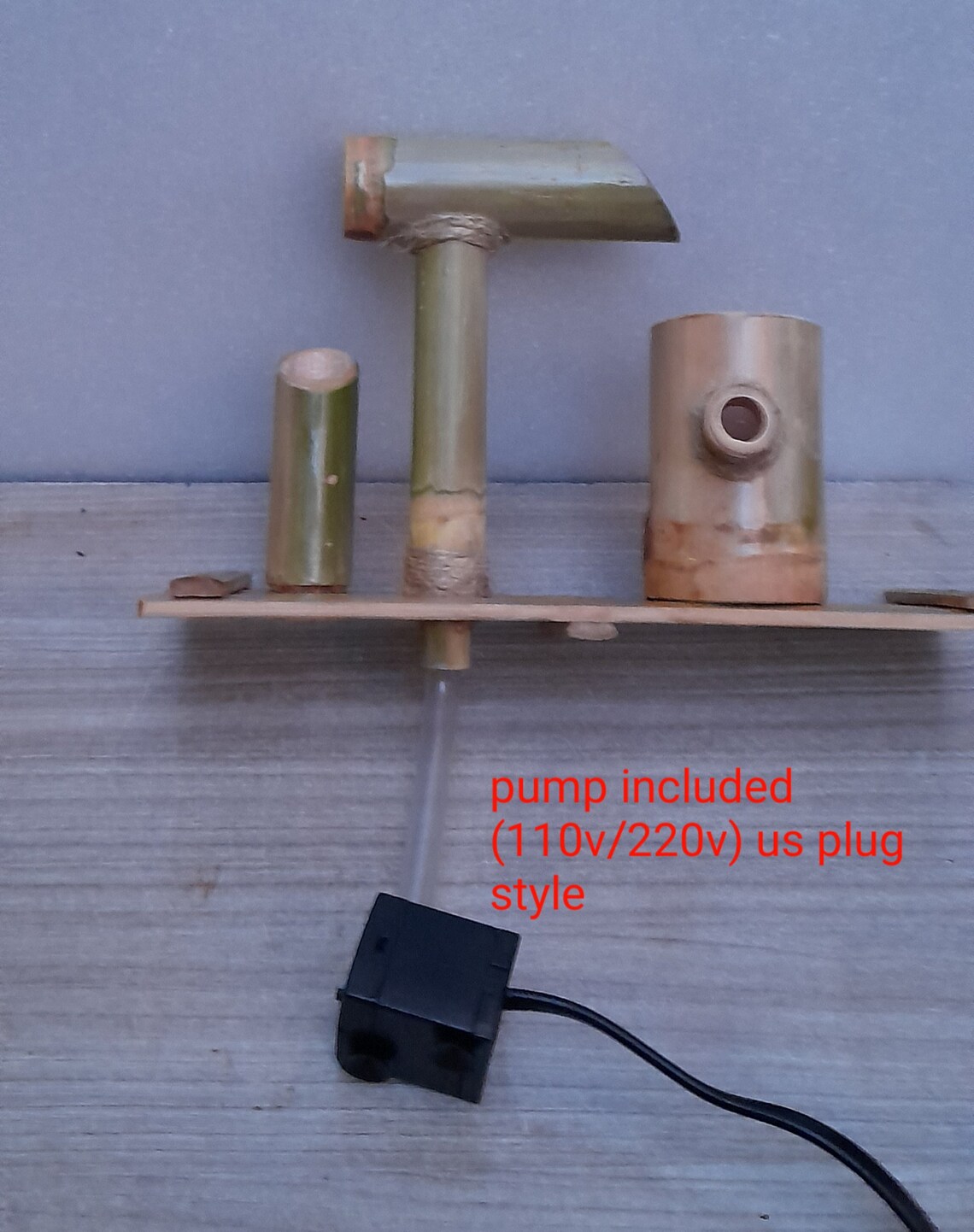 Indoor Bamboo Fountaintable Top Bamboo Water Fountain Simple Etsy