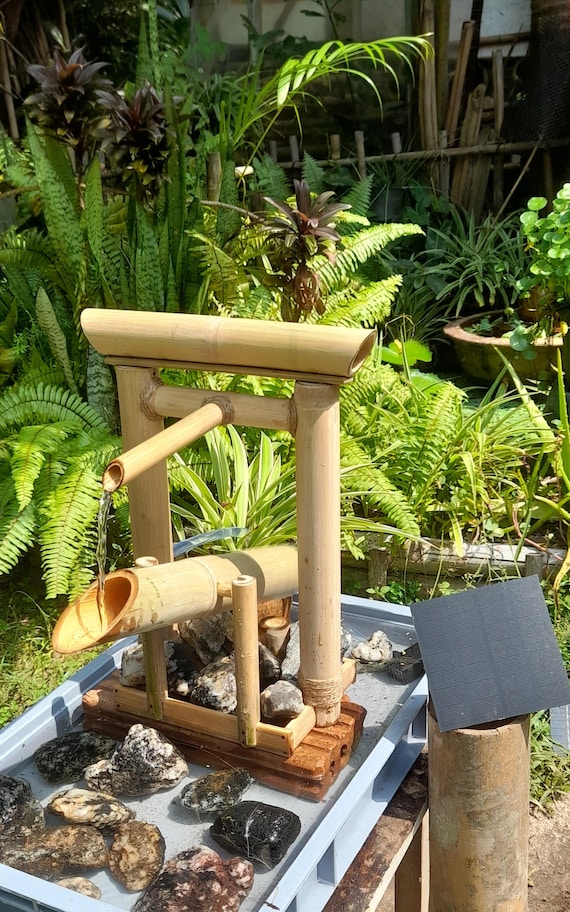 竹製噴水キット（ポンプ付き）、禅ガーデン噴水 竹製水景 スイングポンプ 水景 日本庭園装飾 ソーラー竹製噴水、ソーラーポンプ付き屋外自立式噴水、 禅ガーデン噴水、裏庭の池噴水キット、90cm、創造性、80cm Amazon.co.jp: ソーラー 竹製噴水装飾、風水竹製禅ガーデン ... 竹製噴水キット、ポンプ付き竹製噴水、屋内/屋外用日本庭園用水景、禅ガーデン噴水、60CM