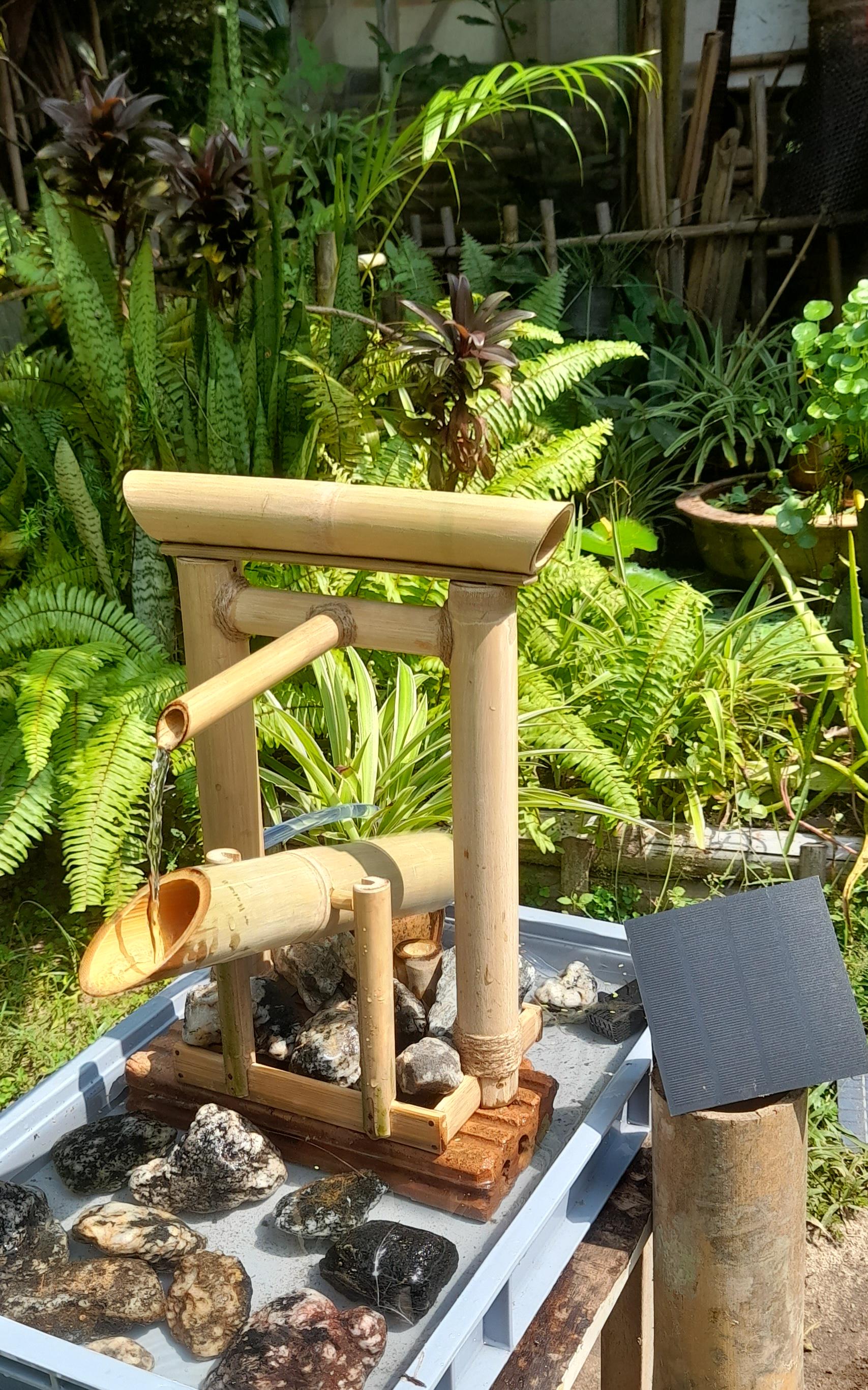 ソーラー竹鳥居噴水、和風、屋内/屋外 - Etsy 日本
