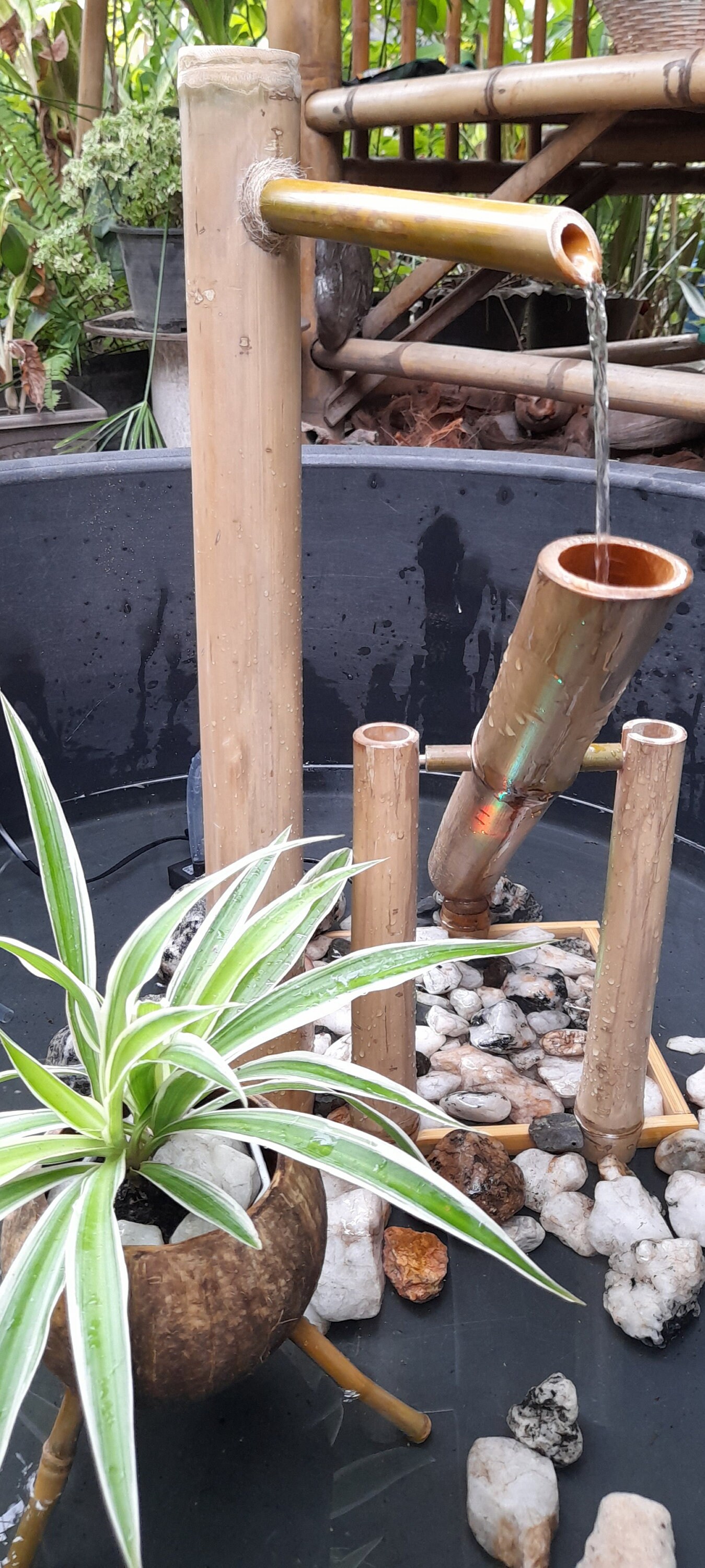 Shishi Odoshi Fountain Japanese Style Outdoor Fountain From Etsy