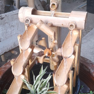 Bamboo Fountain,mini fountain,indoor/outdoor fountain, real hand make from bamboo