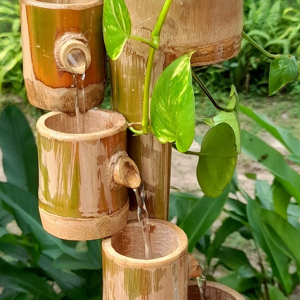 Bamboo table top fountain indoor fountain handmake bamboo fountain real handmake make from real bamboo