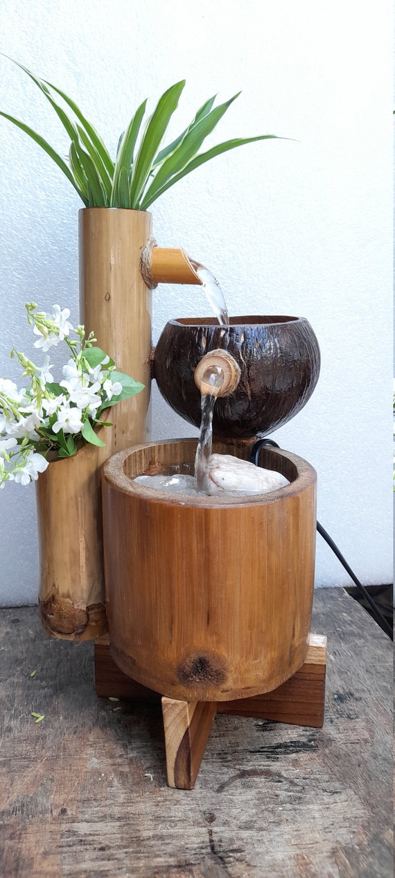 Table Top Water Fountain Simple Style Mini Fountainindoor Etsy