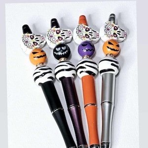 Halloween Fun Beaded Pens - 4 pack