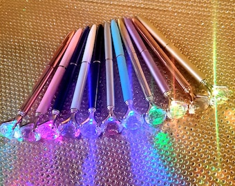 LED Diamond Top Drehkugelschreiber