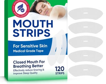 Mouth Tape for Sleeping 120Pcs/ Gentle Anti-Snoring Mouth Strips