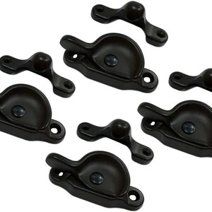 QCAA Forged Brass Sash Lock in Solid Brass, CTC 2", Oil Rubbed Bronze, 4 Pack