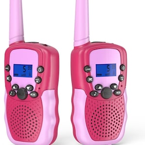 Walkie-talkies voor kinderen | Bereik van 5 kilometer, 22 kanalen, 2-weg radiospeelgoed met zaklamp