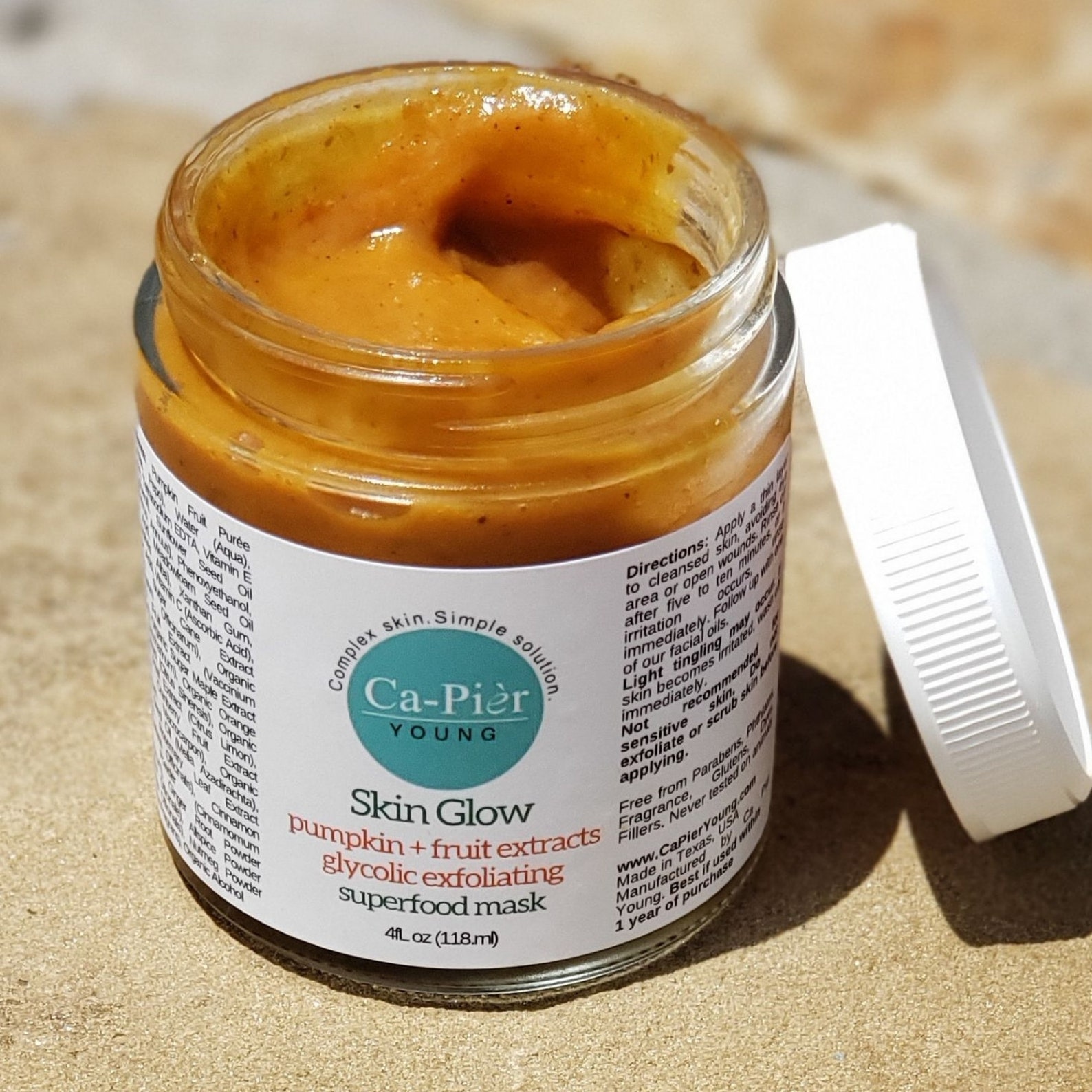 Pumpkin Enzyme Mask Skin Exfoliating Glycolic Acid Skin Etsy