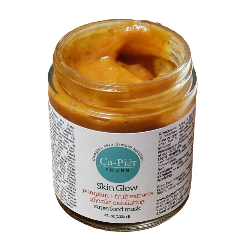 Pumpkin Enzyme Mask Skin Exfoliating Glycolic Acid Skin Etsy