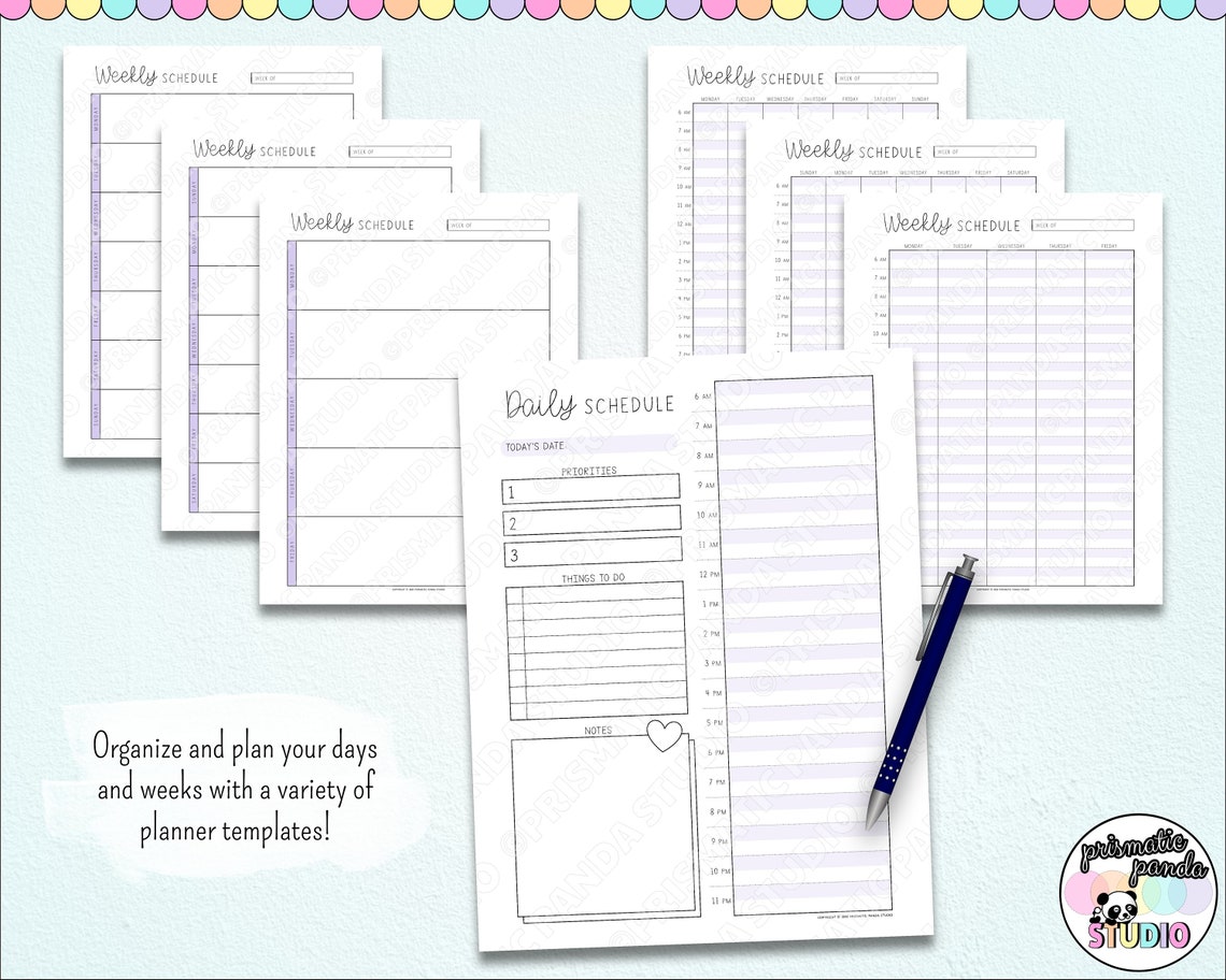 Student Planner Printable College Planner Printable - Etsy