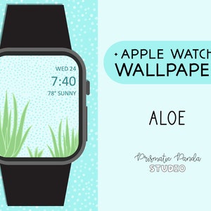 Apple Watch Background | Aloe Houseplant Watch Face | Apple Watch Wallpaper