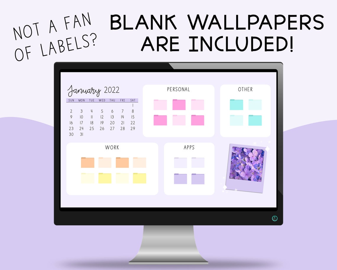 Purple Desktop Wallpaper Organizers 2022 Monthly Calendar Desktop ...