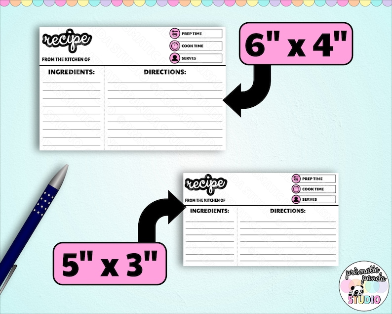 cute recipe card template cute recipe card template