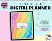 Undated Digital Planner | Monday Start iPad Planner | Goodnotes Planner Undated | Digital Planner | Notability Planner | Yearly Planner