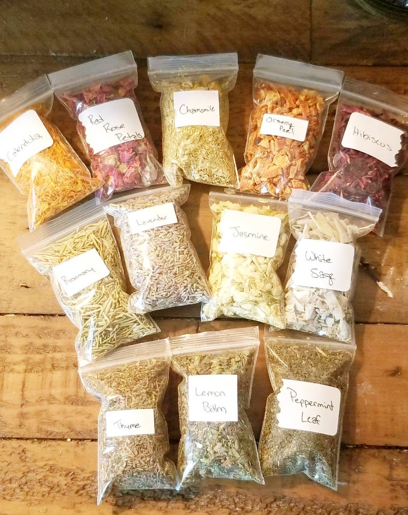 Sampler of 12 Dried Herbs and Flowers for Soap and Candle Etsy