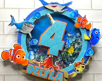 Nemo Fish Cake Topper//Personalized Cake Topper