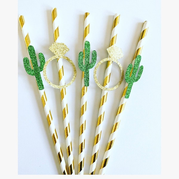 Cactus straws,final fiesta bachelorette,boho bachelorette,Sedona,Scottsdale,palm springs bachelorette,desert bachelorette decor,tropical bac