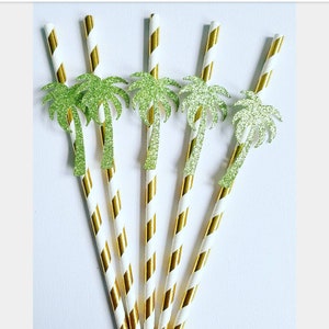 Tropical straws,beachlorette decor,beach bach decor,last flamingle,last luau,tropical bachelorette,beach wedding,beach bachelorette,palm tre