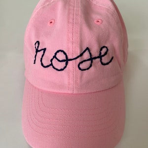 Youth Custom Hand Embroidered Baseball Hat